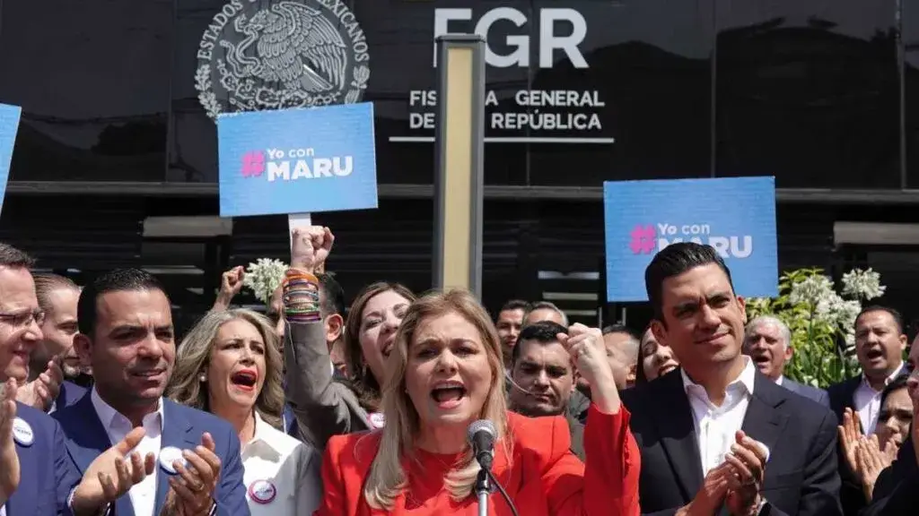 Maru Campos Chihuahua durante declaraciones sobre investigaciones y tensión política