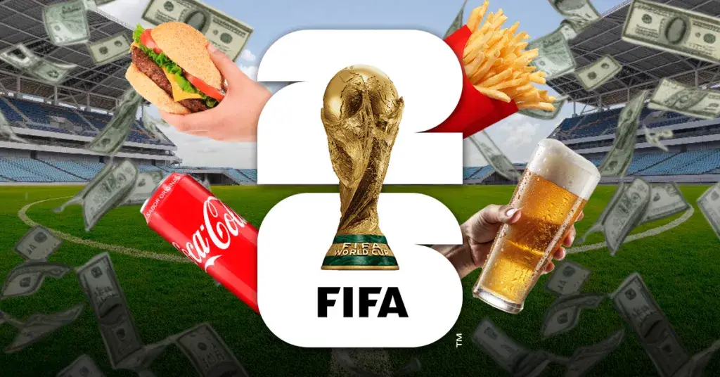 Aficionado observando los precios de bebidas y alimentos dentro de un estadio durante el Mundial 2026