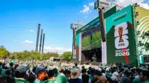 Material promocional y actividades del Mundial impulsadas por el gobierno de Monterrey como parte del Regio Fest.